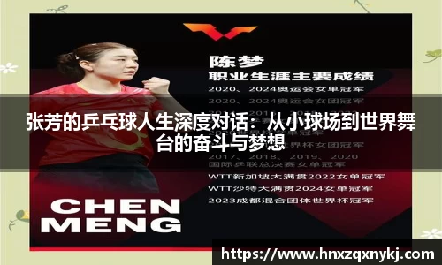 张芳的乒乓球人生深度对话：从小球场到世界舞台的奋斗与梦想